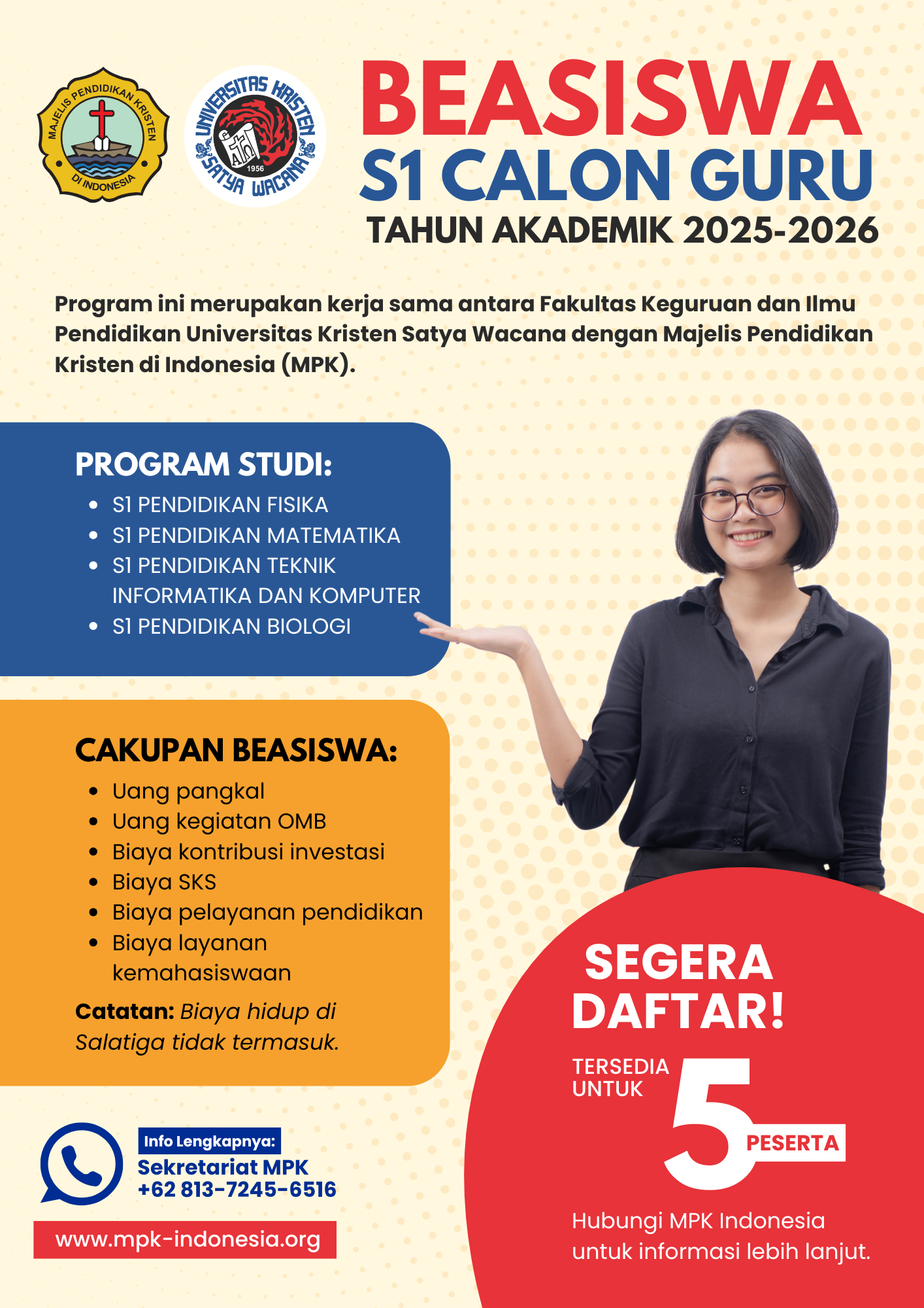 Flyer Beasiswa S1 Calon Guru